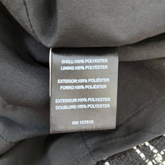 NWT Tahari ASL Boucle Tweed Mini Dress with Rhinestones Size 2 Petite - Picture 7 of 7